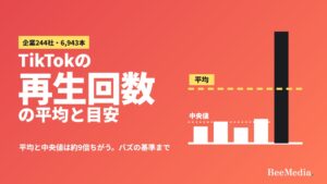 TikTokの再生回数の平均は?企業244社の実測で見る「ふつう」の目安とバズの基準